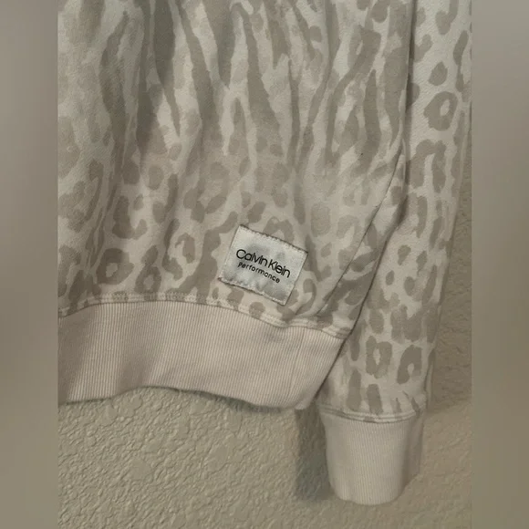 Calvin Klein Performance women's tie-dyed French terry sweatshirt size L - Picture 2 of 3